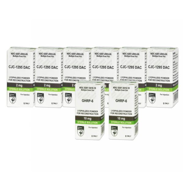 Paquete de péptidos de ganancia de masa muscular intermedia GHRP 6 CJC 1295 DAC Hilma Biocare (12 semanas)