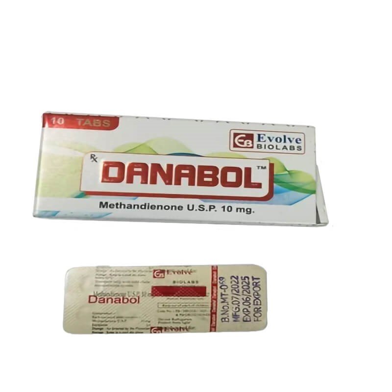 Danabol tabs (methandienone 10mg) (10 pills) – Evolve Biolabs