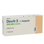 Devit-3 300 000 Iu 1 ml. Amp. – Cholekalciferol (vitamín D3) – Deva