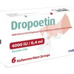 Dropotein 4000 Iu 0.4 Ml. 6 Solution For Injection In Pre-Filled Syringes – Epoetin Alfa – Drogsan